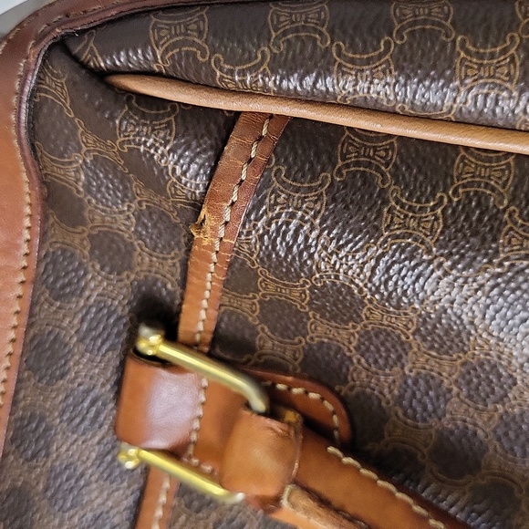 Celine Boston Bowler Bag, Coated Canvas and Leather - Picture 10 of 10